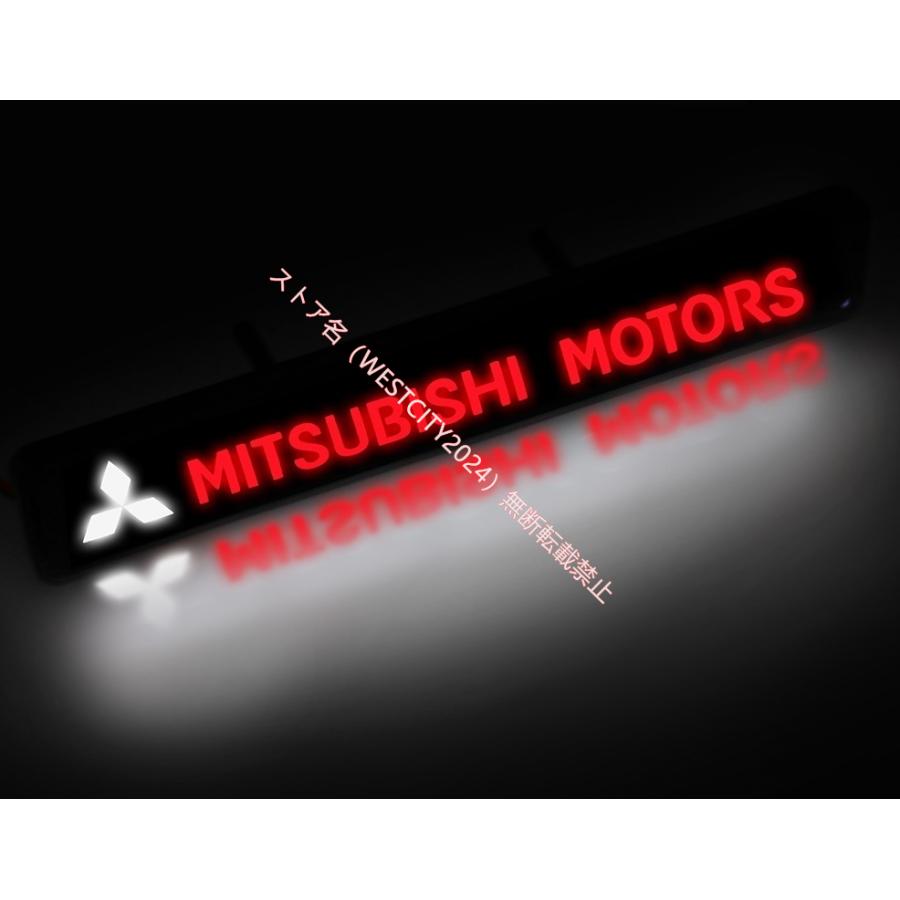 三菱 LED エンブレム Mitsubishi グリルバッジ 光るエンブレム｜westcity-2024｜05
