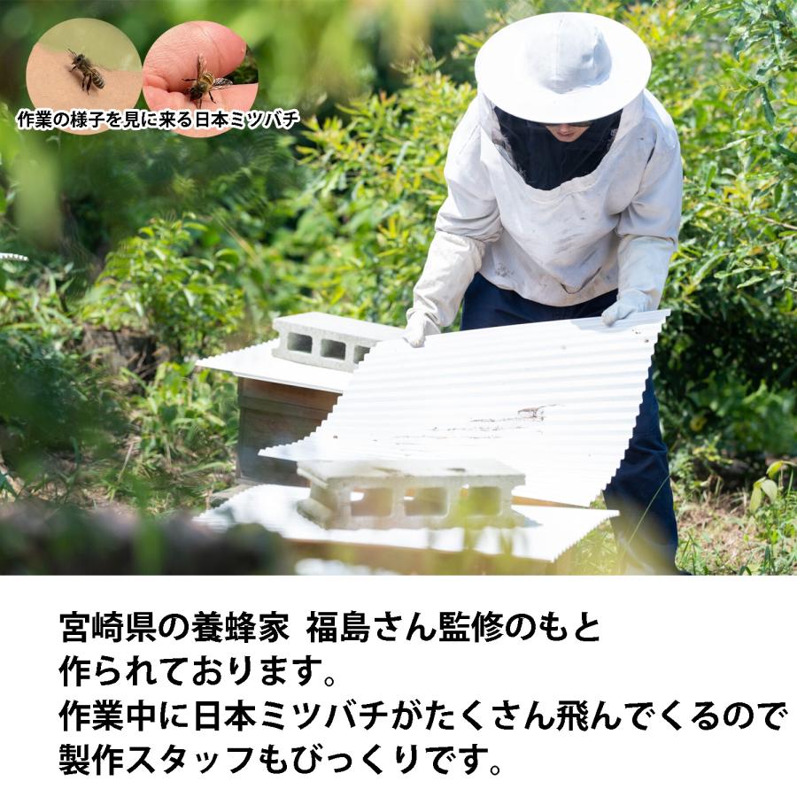 日本蜜蜂 蜜蝋 誘引剤 3個セット 約100g 手に持ちやすい 日本蜜蜂の 
