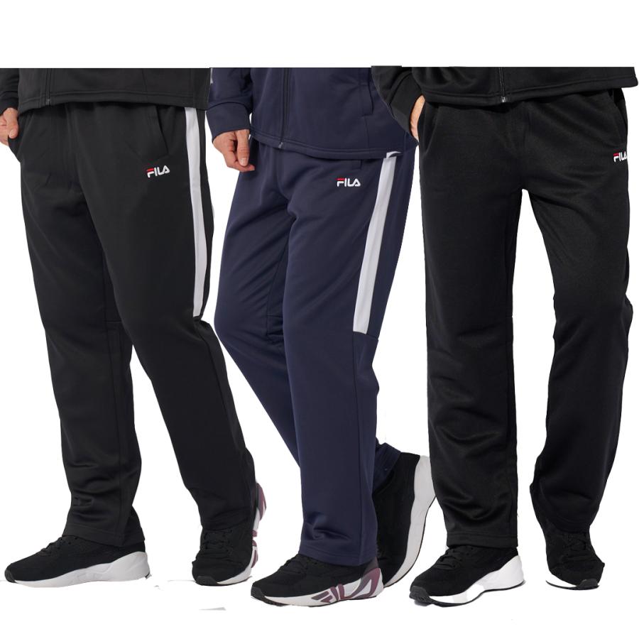 FILA（フィラ） 443-341 裏起毛ブリスターロングパンツ メンズジャージ