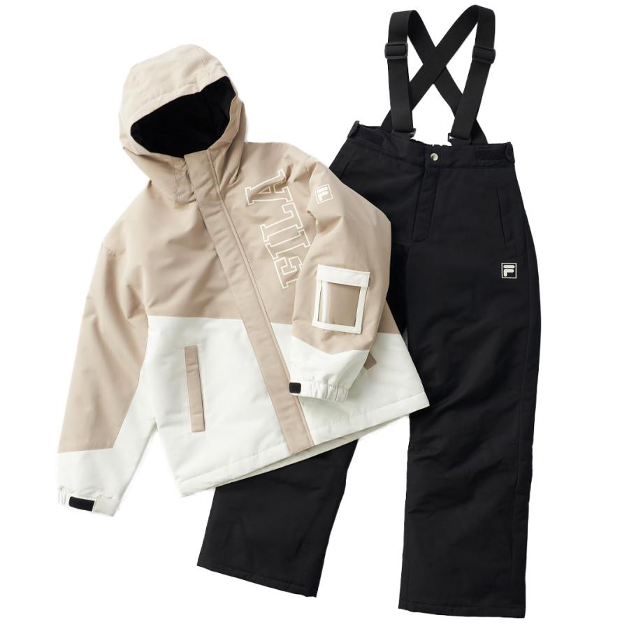 FILA（フィラ） 145-723 BN キッズスキーウェア 上下セット スキー