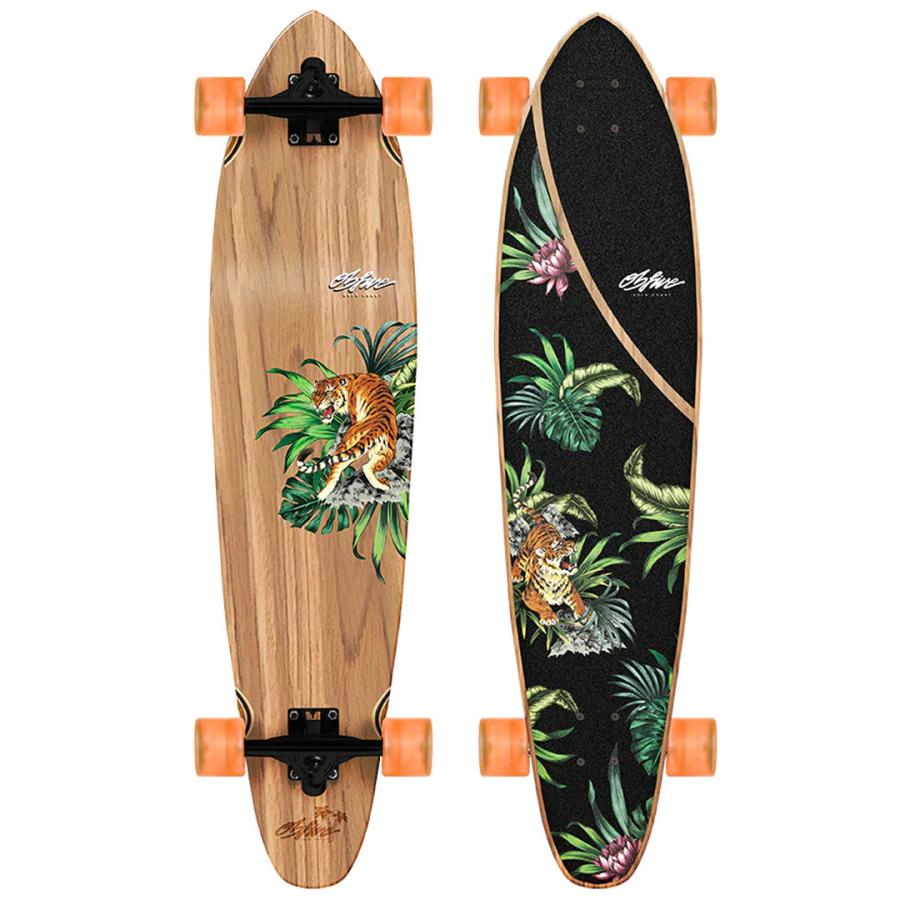 OB FIVE オービーファイブ LONGBOARDS 38" PSYCHED TIGER ロングスケートボード 1632obfive