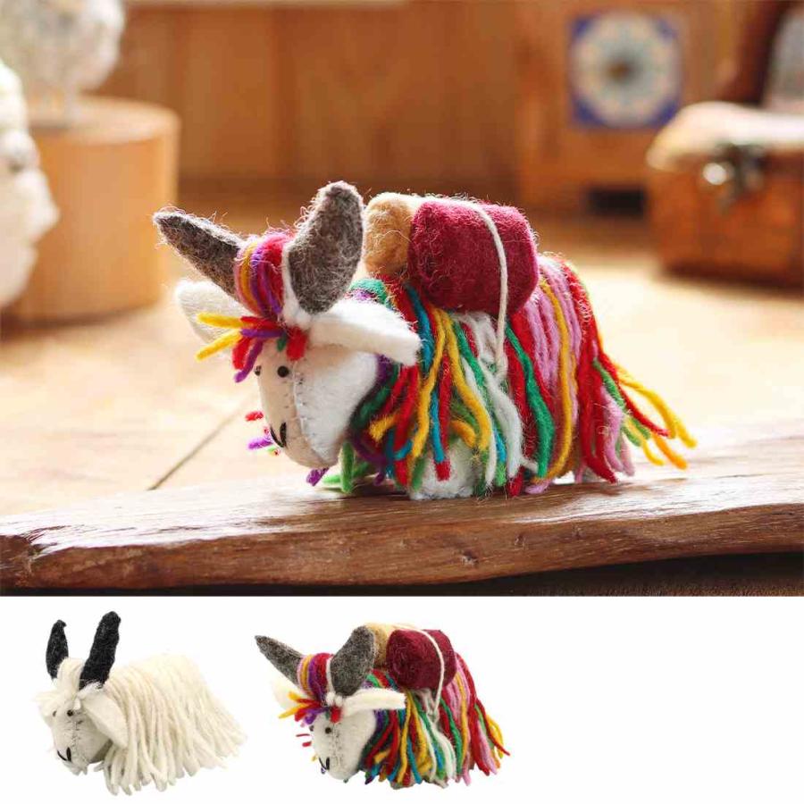 TMC ネパールフェルトアニマル ヤク 10625-806-091/092 置物 アニマル