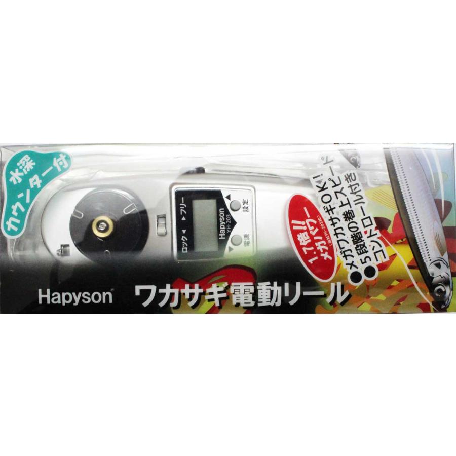 わかさぎセット　極技ワカサギ替え穂先　30cm　HAPYSON 電動リールYH-203　電動セット