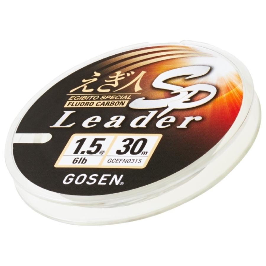 ゴーセン GOSEN  えぎ人SPリーダー  30m  1.5号/1.75号/2号/2.5号/3号  ナチュラル  フロロカーボンライン｜westcoast