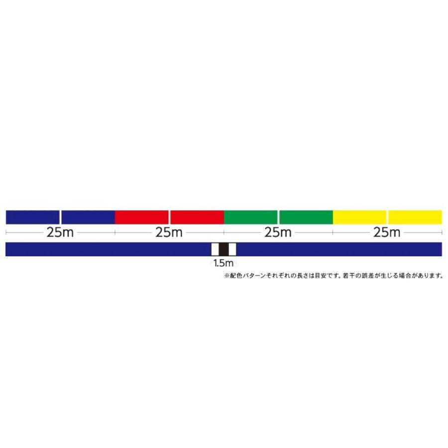 GOSEN（ゴーセン） 砂紋PE×4 250m 0.4号 25mマルチカラー PEライン