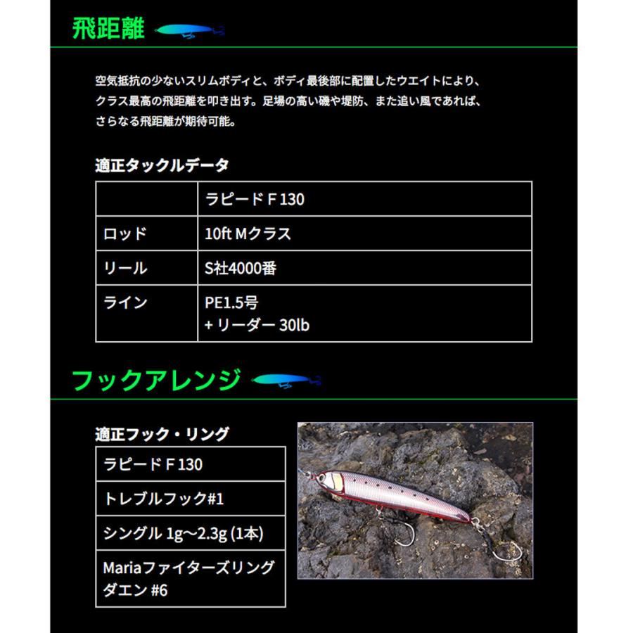プラグ 釣り仕掛け 青物釣り用品 マリア Yamashita ヤマシタ ラピードf130 3240 Yamashita A 003 ウエストコースト アウトドアshop 通販 Yahoo ショッピング