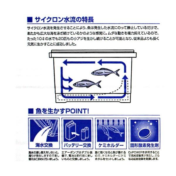 MEIHOメイホウ　アジカンサイクロン　活きアジ用　4963189210621｜westcoast｜03