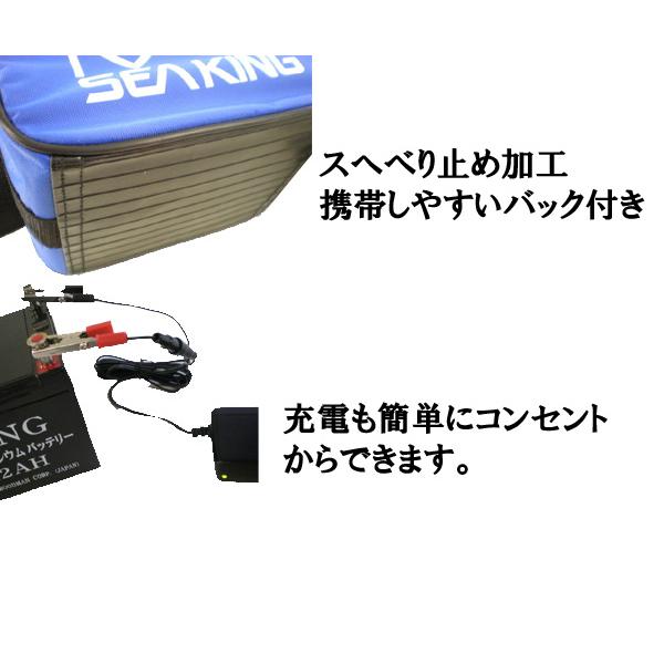 SEAKINGシーキング バッテリー 12V/12AH 充電器付き : ウエスト