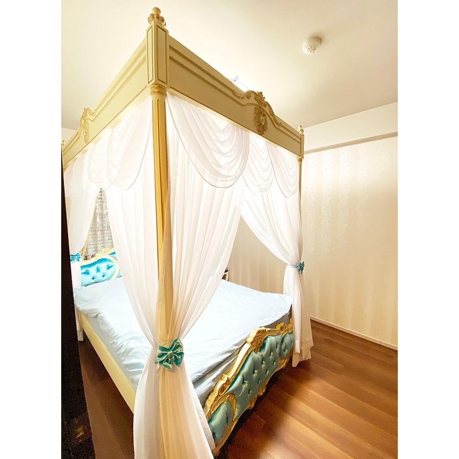 オーダー家具 女優ベッド オードリー 天蓋 クラシック セミダブル