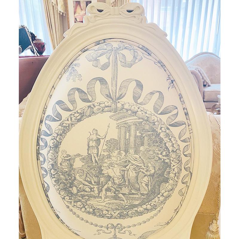 フランス生地 トワルドジュイ ブルー : ウエストハウスギャラリー