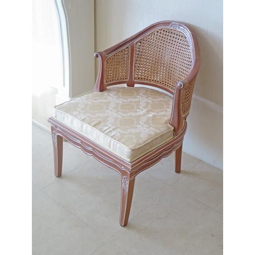 輸入家具　アウトレット  ラ・シェル フランスチェア ピンクベージュ色