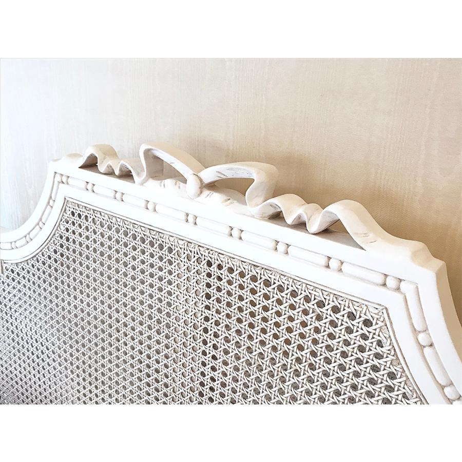 オーダー家具 フレンチスタイル ベッド ラタン仕上げ マダム・ココ色