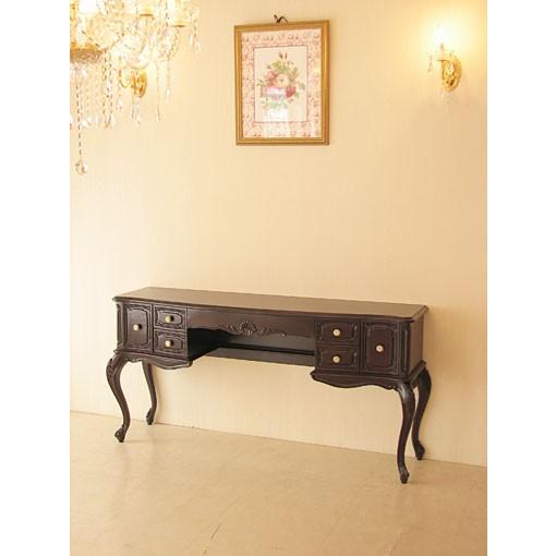 輸入 オーダー家具 ビバリーヒルズ デスクＷ150cm 引出し７杯 ブラウン色
