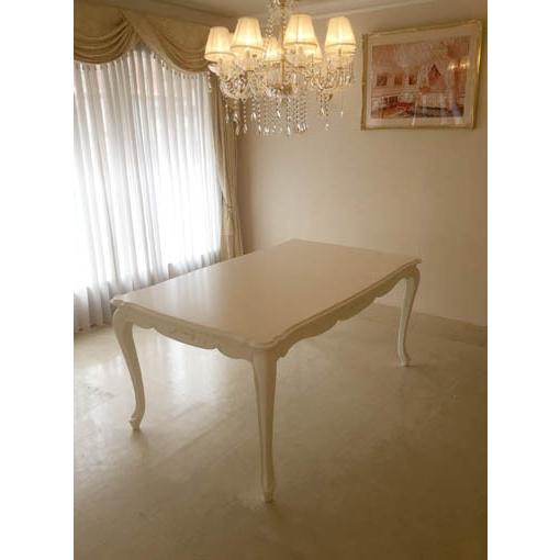 ビバリーヒルズ ダイニングテーブル 伸長式160-210cm オードリーリボン