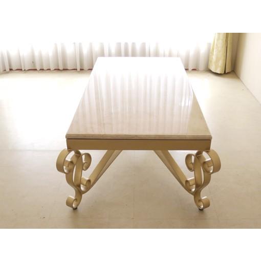 大理石クリーム色センターテーブル