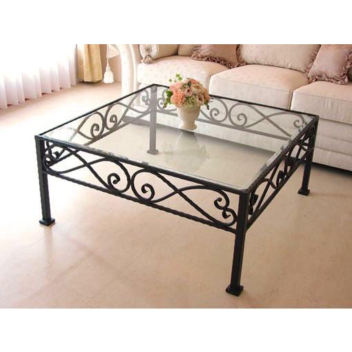 アイアンセンターテーブル ブラック 輸入家具 プリンセス家具