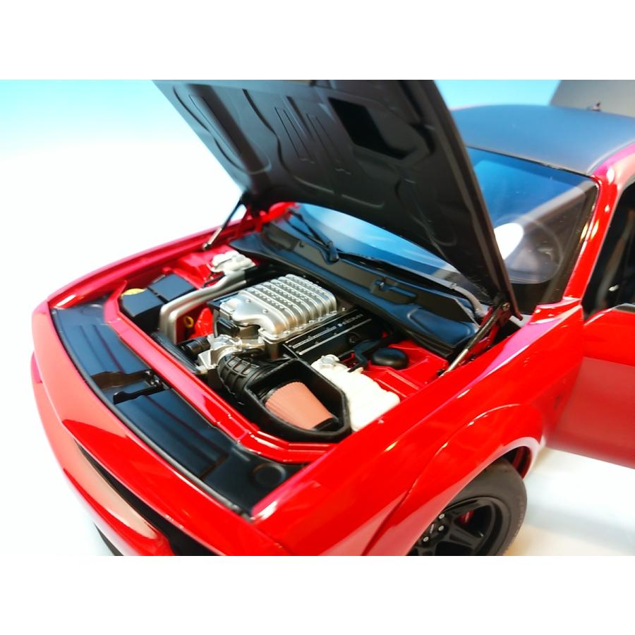 春夏新作 1 18 オートアート ダッジ レッド マット ブラック デーモン Srt チャレンジャー ミニカー Www Gatorheatandair Com