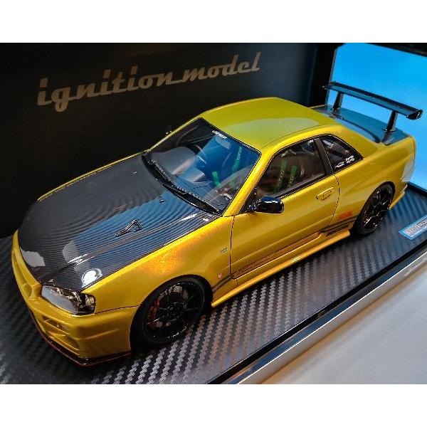 イグニッションモデル 1/18 トップシークレットTOP SECRET GT-R  BNR34  ゴールド  IG3640 | ignition model | 01
