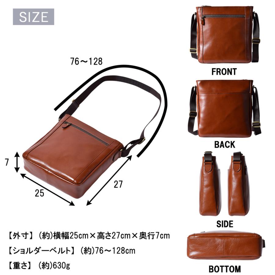 ショルダーバッグ メンズ 本革 縦型 40代 50代 60代 バック 日本製 B5