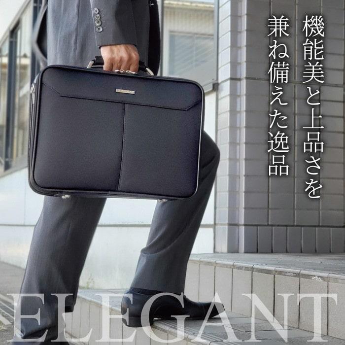 アタッシュケース a4 ビジネスバッグ メンズ 日本製 バック 大容量 ダブル w 2ルーム 大型 大きめ 自立 出張 1泊2日 法衣 住職 営業 J.C HAMILTON 21235の画像