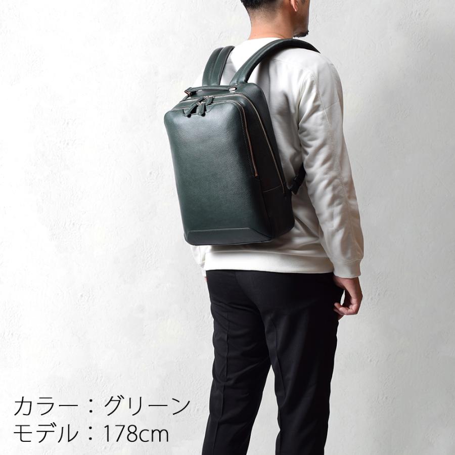 ビジネスリュック メンズ レディース 本革 レザー 通勤 大容量 A4 B4