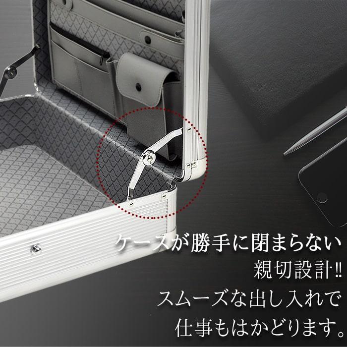 アタッシュケース アルミ A3 ビジネスバッグ バック 大容量 2way 誕生