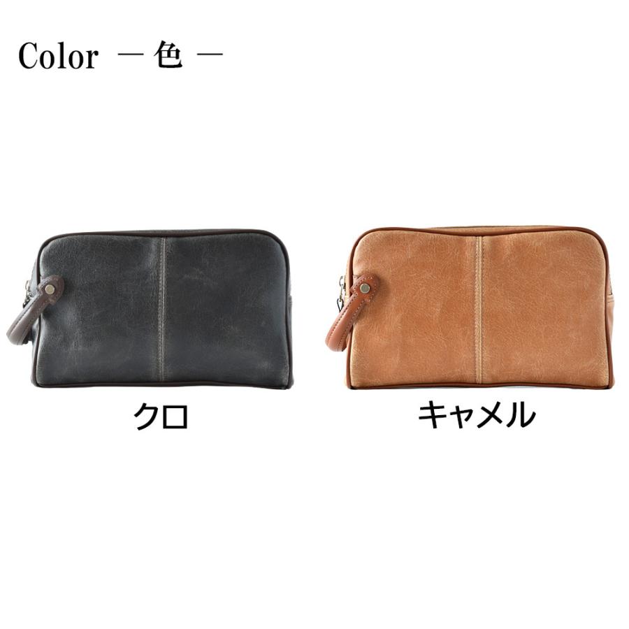 セカンドバッグ メンズ ポーチ ダブルファスナー バック クラッチ 紳士
