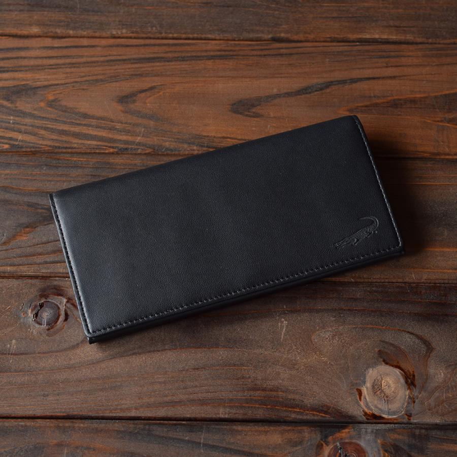 財布 メンズ 長財布 本革 グリーン 緑 黒 軽量 ながさいふ 薄い