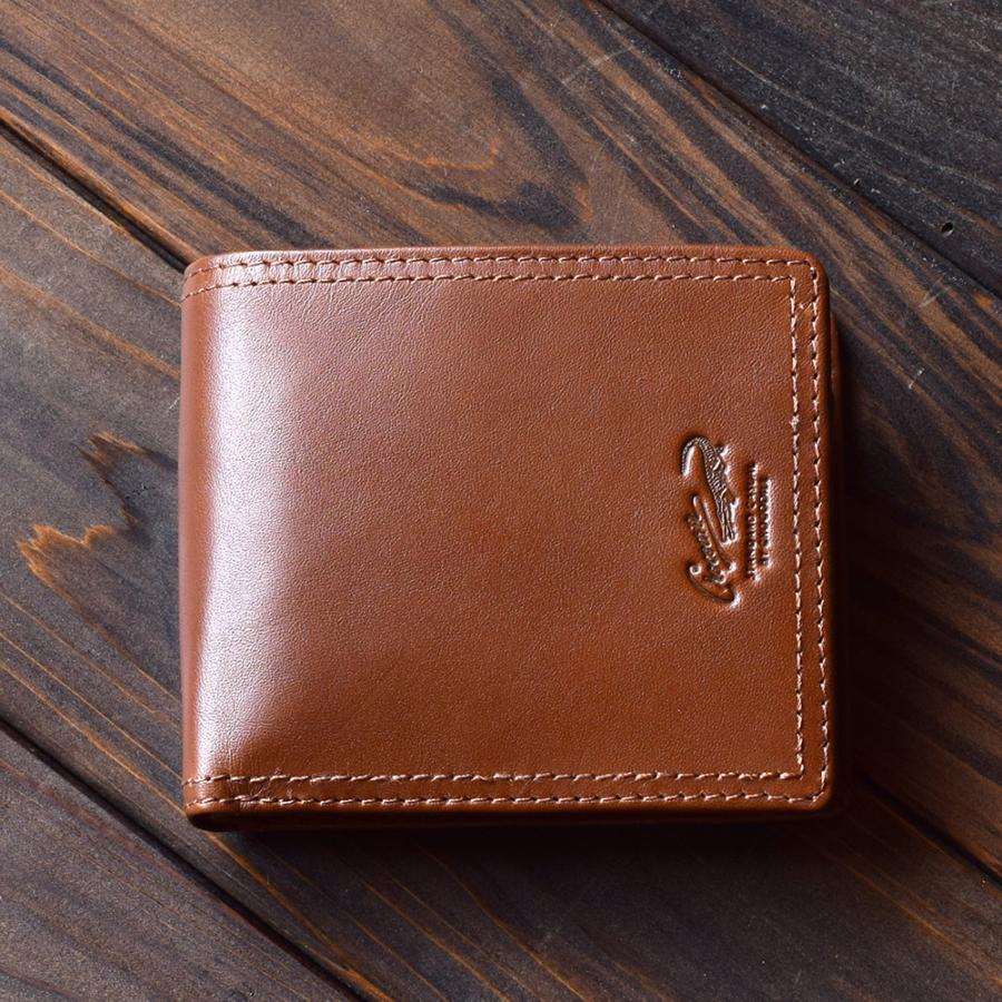 Crocodile（クロコダイル） 財布 メンズ 二つ折り 本革 中ベラ付き