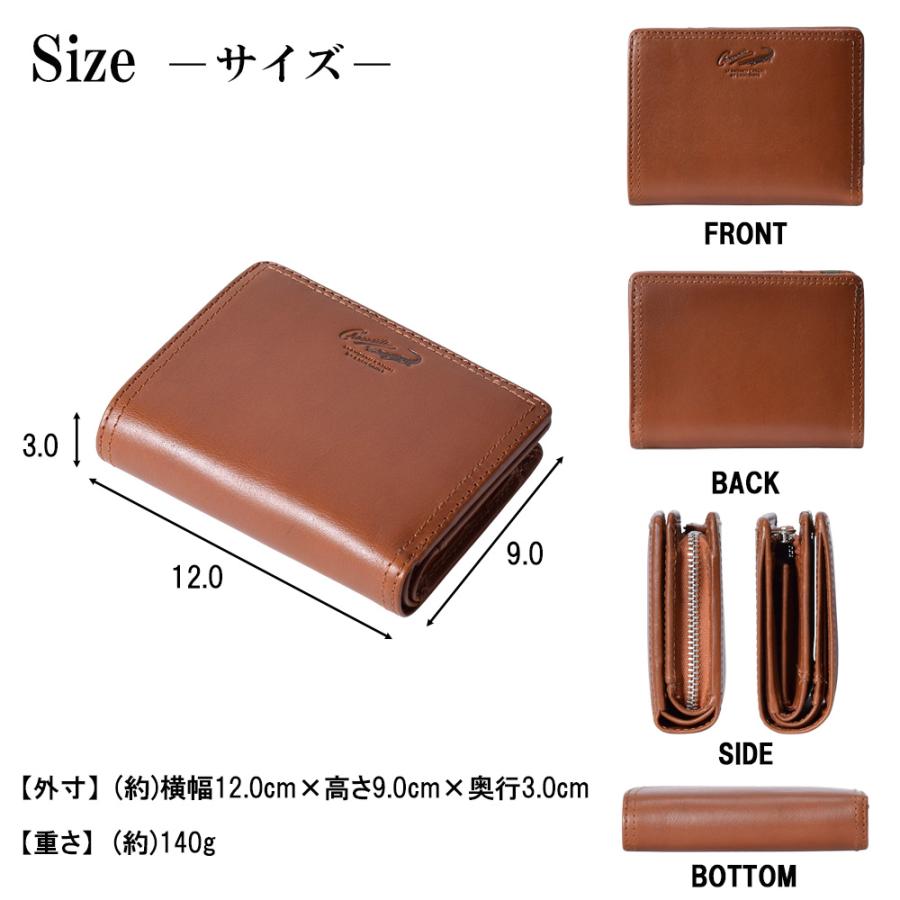 Crocodile（クロコダイル） 財布 メンズ 二つ折り 本革 ラウンド