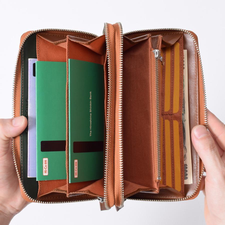 Crocodile（クロコダイル） 長財布 ダブルファスナー メンズ 大容量 本