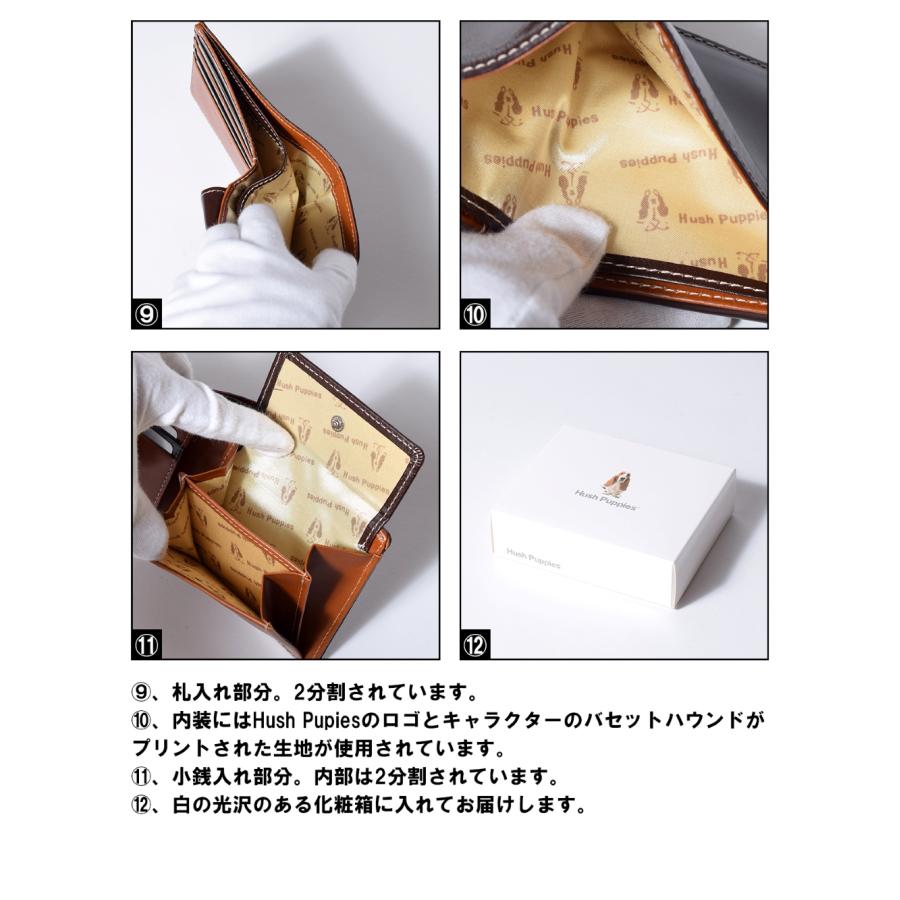 ハッシュパピー（Hush Puppies） 財布 メンズ 二つ折り 本革 レザー