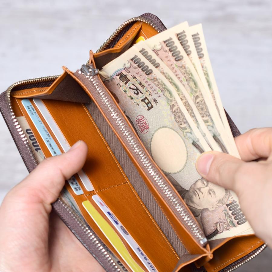 コードバン 長財布 ラウンドファスナー メンズ 日本製 グリーン コードバン 長財布 ラウンドファスナー メンズ 日本製 グリーン