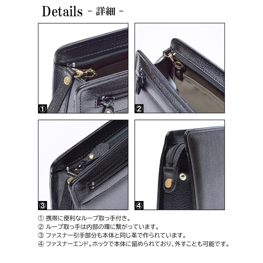 【新品未使用】ファスナーロゴ　ワンハンドルカートポーチ/セカンドバッグ セカンドバッグ メンズ ダブルファスナー バック クラッチ ポーチ 紳士
