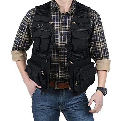 オリジナル フィッシングウエア Tacvasen Tacvasenベストメンズメッシュ防紫外線ワークベストカッコイイ登山ベストフック付軽量ベストフィッシング旅行用春秋ブラック3xl Www Threeriversofs Com
