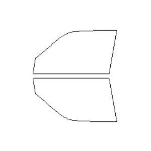 スパッタゴールド 透過率73％ 運転席 助手席 トヨタ 適合 センチュリー