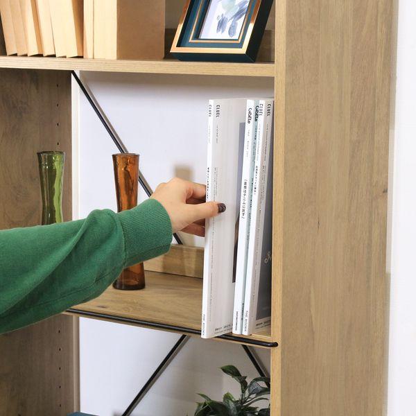 オープンラック4段 OAK NA オークナチュラル 組立品 : WEST WAVE INC
