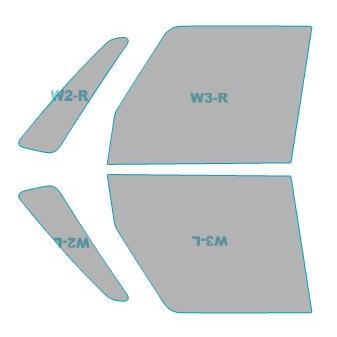 三菱 eKスペース 【B11W型】 年式 H26.2-H28.11  ゴースト カーフィルム 透過率79％ 運転席 助手席 カーフィルム カット済み｜westwave3013｜03