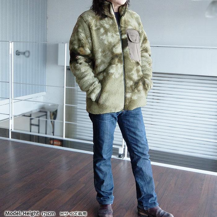 バブアー MOOR TIE DYE FLEECE JACKET 242MFL0191 L カーキグリーン スタンドカラー フリースジャケット ITMSCCFFBJ0O Barbour(バブアー) MOOR TIE DYE FLEECE JACKET [242MFL0191]793