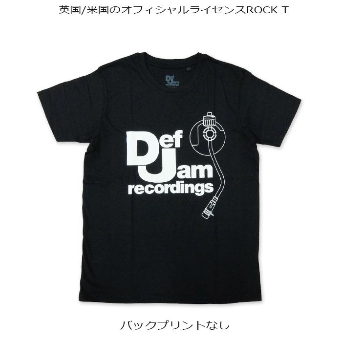 ROCK TEE Def Jam-1 デフジャム LOGO ロックＴシャツ バンドTシャツ ROCK T バンT  英国/米国のオフィシャルライセンス |  | 01