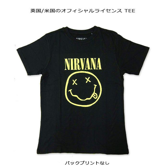 ニルヴァーナTシャツ NIRVANA-6 [ニルヴァーナ] Yellow Smiley Flower Sniffin' ROCK