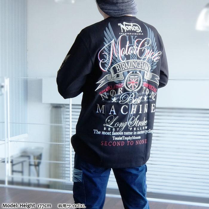 ノートン NORTON(ノートン) UK エンブレム MAX ロンT[243N1107