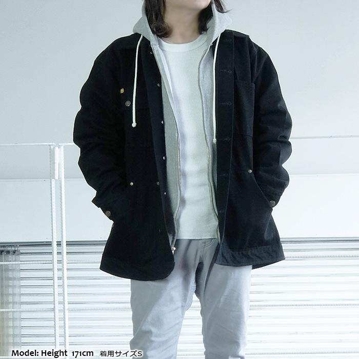 PRISON BLUES プリズンブルース カバーオール ヤードコート ブラック メンズ ブランド PRISON BLUES プリズンブルース YARD COAT
