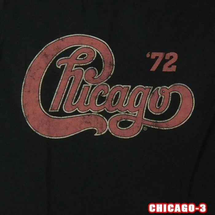 CHICAGO3[シカゴ] TOUR '72 LOGO ROCK TEE メール便送料無料 ロックTシャツ/バンドTシャツ 英国/米国の