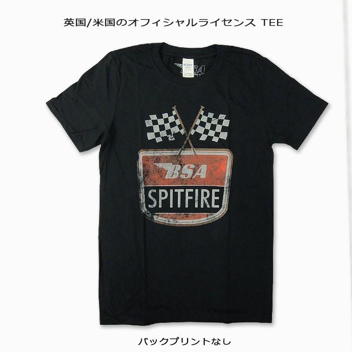 CAR&BIKE BSA-5[ビーエスエー] Spitfire Flag バイクTシャツ