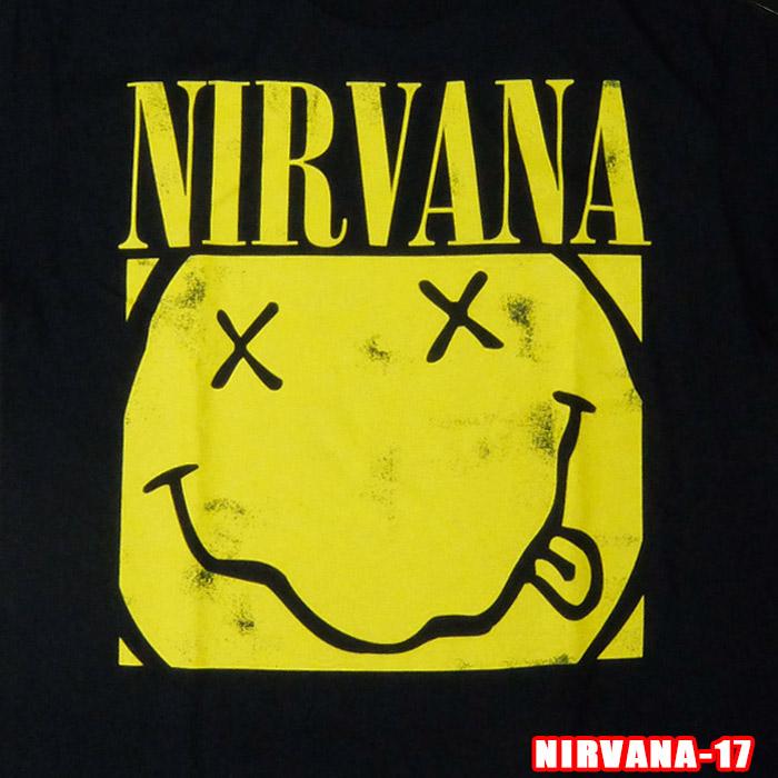 NIRVANA-17 [ニルヴァーナ] BOX FACE ROCK TEE ロックTシャツ バンドT