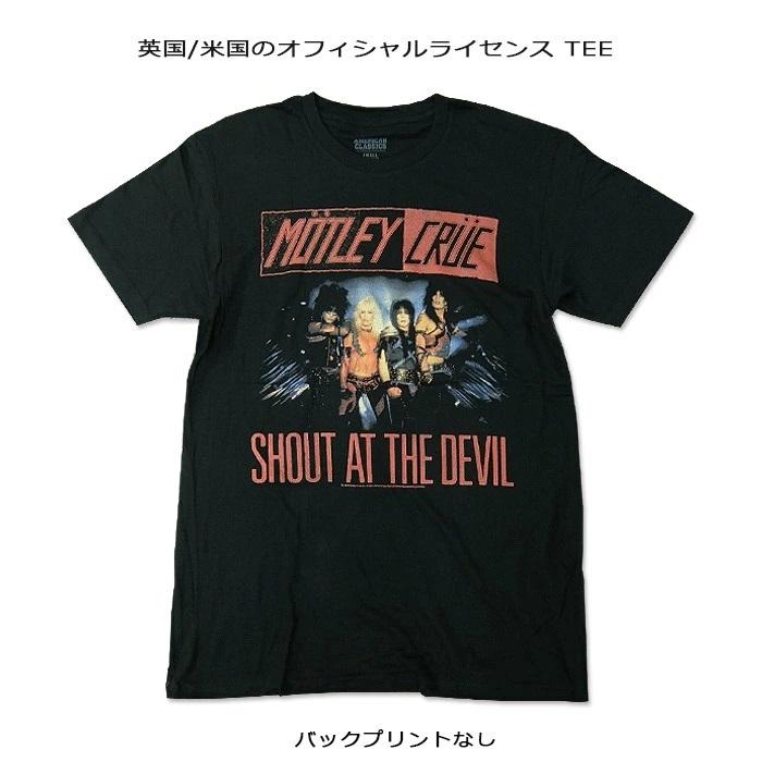 【希少:オフィシャル新品】MÖTLEY CRÜE モトリー・クルー Tシャツ ROCK TEE MOTLEY CRUE-26[モトリークルー] Shout At The Devil 英国
