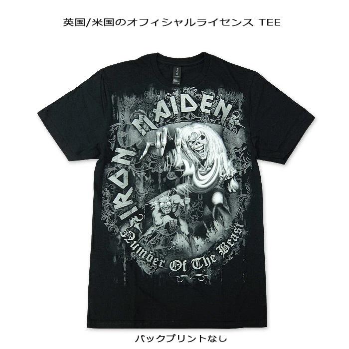 ROCK TEE IRON MAIDEN-10[アイアン・メイデン] NOTB Gray Tone ロック