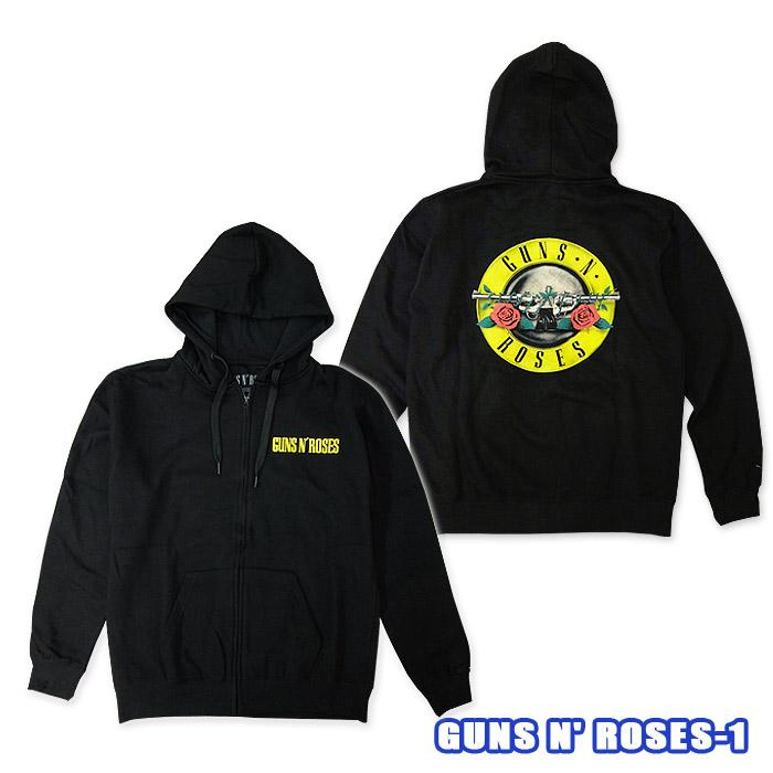 ROCK ZIP HOODY GUNS N'& ROSES-1 Zip Hoody[ガンズアンドローゼス