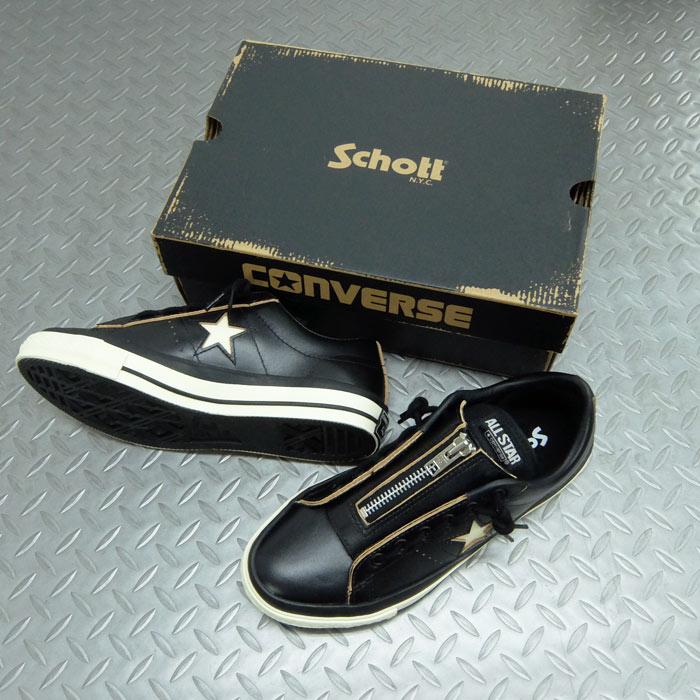 Schott(ショット) X CONVERSE LEATHER SHOES ONE STAR Z[782-6190001